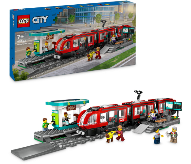 LEGO City 60423 Tramwaj miejski ze stacją - 1266140 - zdjęcie